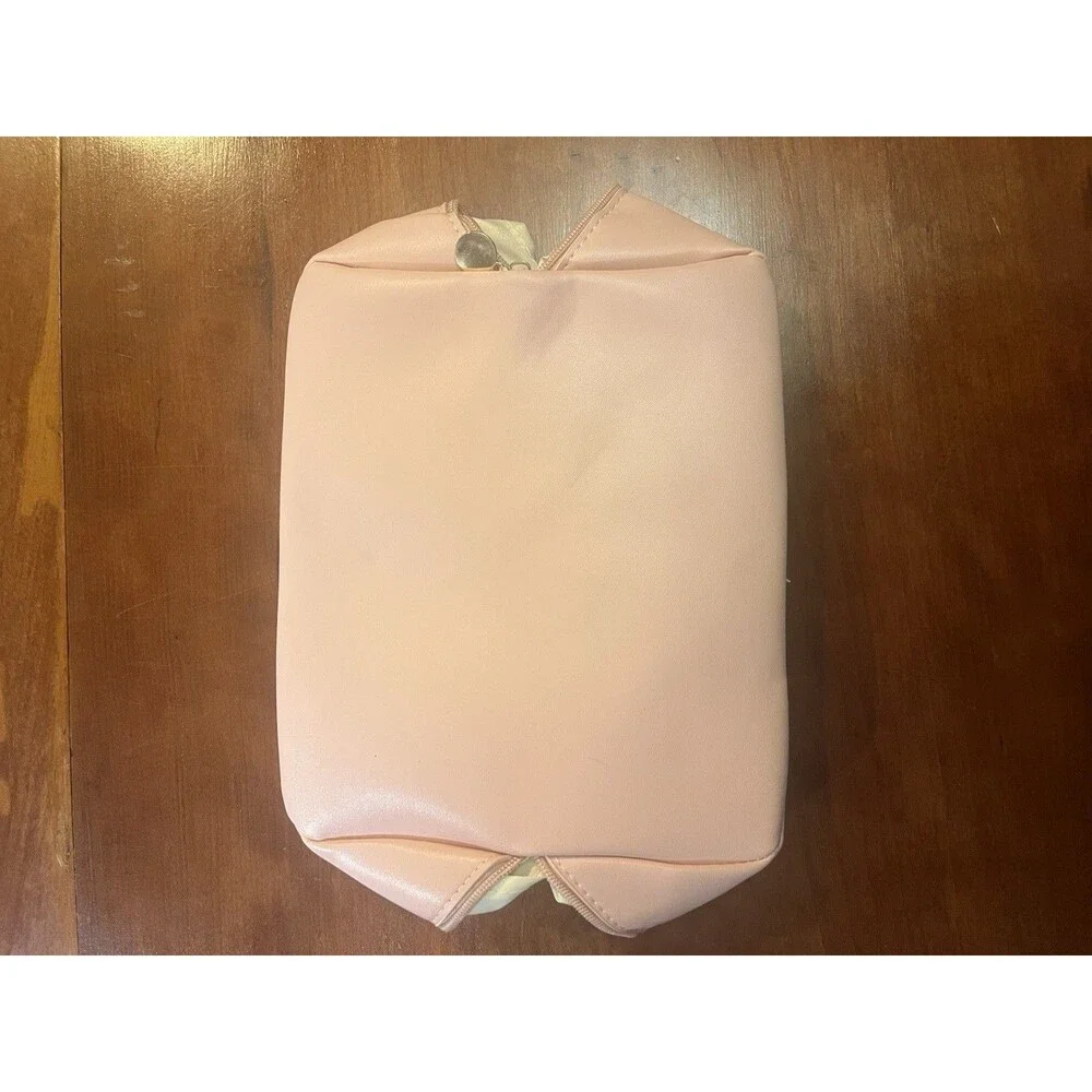 NWOT Pink Makeup Bag Pouch Zipper Closure Handle Rose of No Man's Land